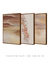 Composição com 3 Quadros Decorativos: Bossa Nova + Entardecer + Pétalas Dançante - comprar online