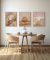 Composição com 3 Quadros Decorativos "Ritmos da Natureza"