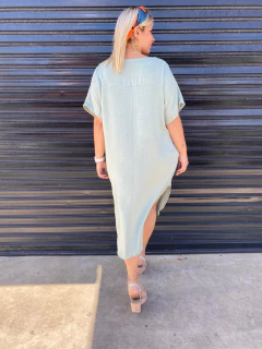Vestido De Lino De Mujer En Talles Amplios - tienda online