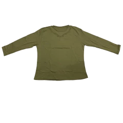 Remera Basica Bordada de Algodón en Talles Grandes