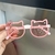 Óculos de sol gatinhos com proteção UV para crianças, óculos de sol
