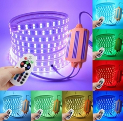 Tira de led rgb a 220v 10 mts