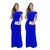 Vestido longo ombro a ombro casamento elegante - loja online