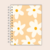Caderno de Receitas florzinha amarelo