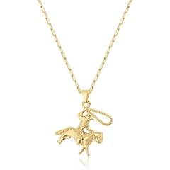 COLAR CARTIER MASCULINO DE 60 CM COM PINGENTE HOMEM LAÇANDO