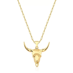 COLAR CARTIER MASCULINO 60 CM COM PINGENTE CRÂNIO-HORSE