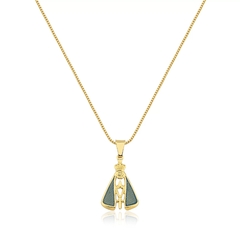 COLAR VENEZIANA 45CM PINGENTE N.S APARECIDA- RELIGIOSO