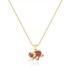 COLAR VENEZIANA 45 PINGENTE BORDER COLLIE RESINADO- HORSE