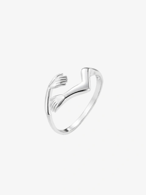 Anillo Abrazo Plata 925