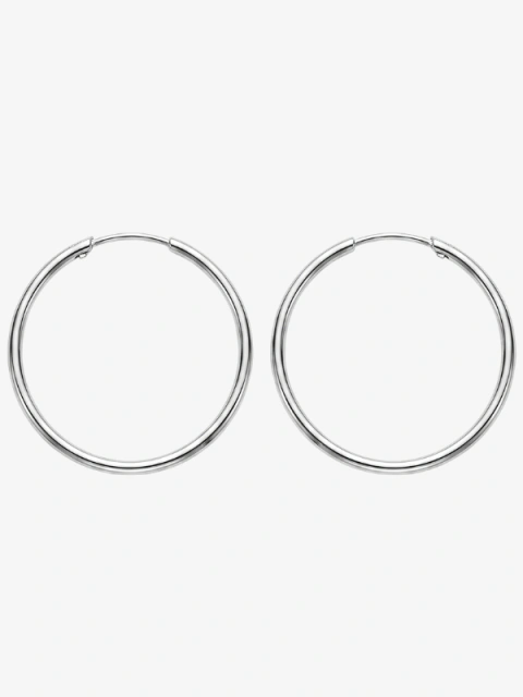 Aros Argolla Gruesa de Plata