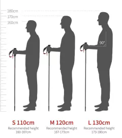 Imagen de Baston Trekking aluminio 3 secciones Niño Naturehike