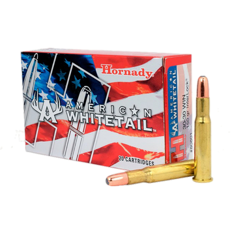 MUNICION HORNADY 30-30WIN. 150GR. R.N INTERLOCK AW
