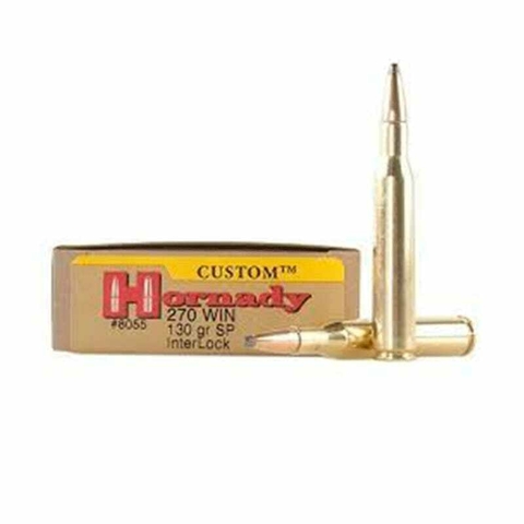 MUNICION HORNADY 270WIN. 130GR. SP