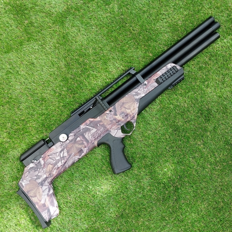RIFLE PCP R3 800 CAL 6.35 BULL PUP (CAMUFLADO) - MANIJA AL FRENTE - RED TARGET -