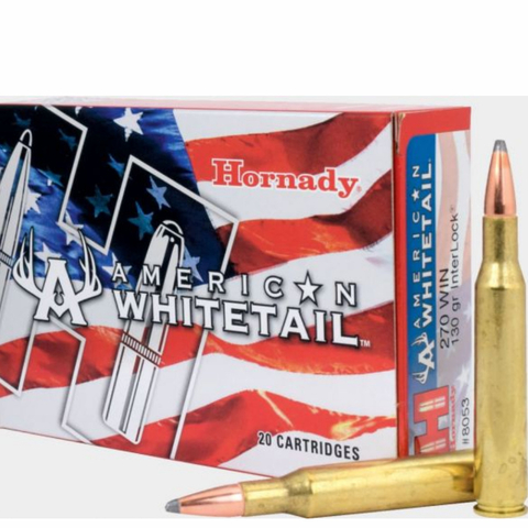MUNICION HORNADY 270WIN. 130GR. SP AMERICAN WHITETAIL