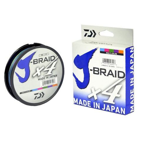 MULTIFILAMENTO DAIWA J-BRAID X4 MULTICOLOR 300 METROS - comprar online