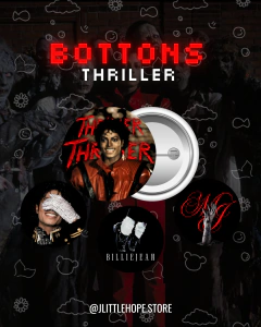 Bottons kit Micheal Jackson eras na internet
