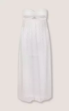 VESTIDO TOMARA QUE CAIA LONGO BORDADO