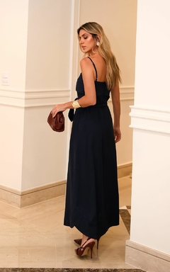 VESTIDO MIDI DE LINHO WASHED - comprar online