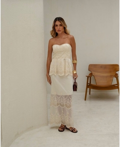 CONJ. BLUSA E SAIA LONGA