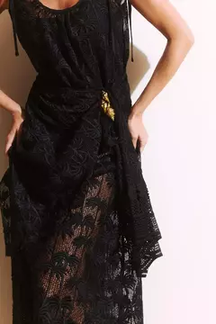 VESTIDO LONGO DE RENDA TOPAZ - OLIVIA Ecommerce