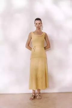 VESTIDO MIDI C/DETALHE TRANÇADO