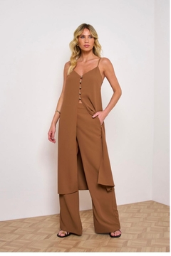 CONJ. TUNICA E CALÇA EM CREPE SIENA