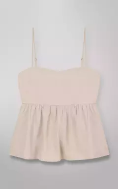 CONJ.TOP DE ALCINHA E CALÇA PANTALONA - comprar online