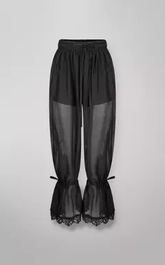 CONJ.REGATA C/DETALHES DE RENDA E CALÇA AMARRAÇÃO
