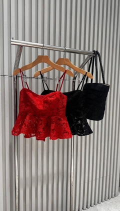 CONJ. BLUSA E CALÇA DE RENDA - loja online