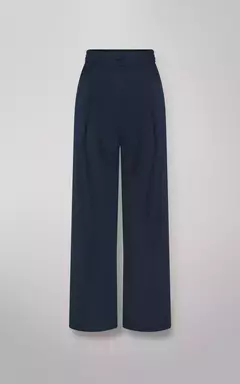 CONJ.BLUSA RODADA C/ DECOTE V E CALÇA RETA