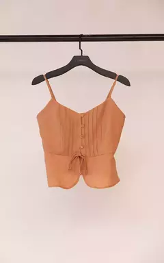 CONJ.BLUSA ALÇA LINHO C/CALÇA PANTALONA - OLIVIA Ecommerce