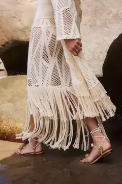 Imagem do CONJ. KIMONO E SAIA FRANJAS ARETA