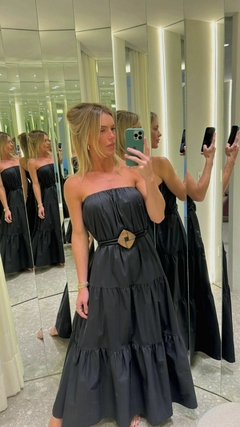 VESTIDO LONGO TOMARA QUE CAIA C/CINTO - comprar online