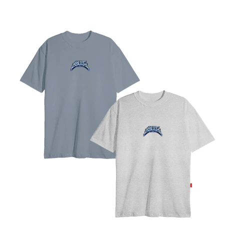 Camiseta STREET COMBO (Chumbo Cannes e Cinza Mescla)