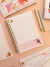 Caderno A5 Selos - Rabiscô Papelaria Fofa | Kit Maternidade Personalizado 