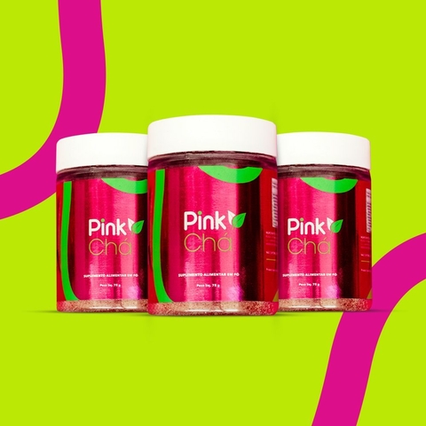 3 Potes de Pink chá