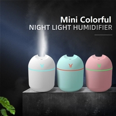 Umidificador de Ar luz romântica USB difusor de óleo essencial purificador de carro aroma ânion névoa fabricante com lâmpada led