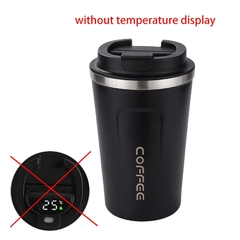 Imagem do Caneca de café inteligente display de temperatura frascos de vácuo portátil garrafa de água térmica em-carro isolado copo 380/510ml garrafa térmica