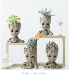 Disney Marvel Avengers Groot Mini figure Pen Holder Flower Pot Anime Toys Actio - Corujão Market
