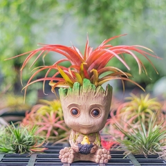 Disney Marvel Avengers Groot Mini figure Pen Holder Flower Pot Anime Toys Actio - comprar online