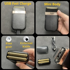 Aparador de cabelo elétrico para homens Barbeador elétrico profissional Máqui - Corujão Market