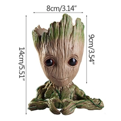 Disney Marvel Avengers Groot Mini figure Pen Holder Flower Pot Anime Toys Actio na internet
