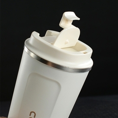 Imagem do Caneca de café inteligente display de temperatura frascos de vácuo portátil garrafa de água térmica em-carro isolado copo 380/510ml garrafa térmica