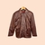 JAQUETA PENEME COURO MARROM - comprar online