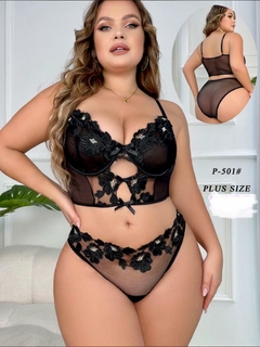 Set encaje negro