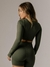 CROPPED MANGA LONGA VERDE MILITAR - Use belussi