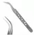 Pinça Nagaraku NH-15 Prata – Aço Inox Premium – Alta Precisão Profissional - Lash Mania Atacado
