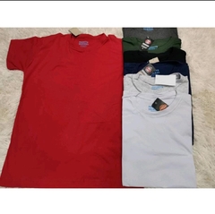 Camiseta Lisa Masculina, 100% algodão