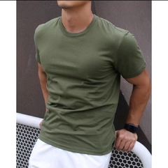 Camiseta Lisa Masculina, 100% algodão na internet